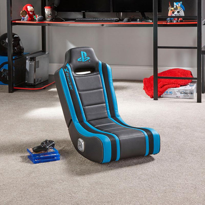 X Rocker Nation Sony Playstation Geist Floor Rocker Gaming Chair